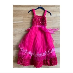 Pink Floral Gown